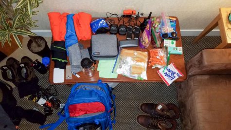 Photo: Everything I brought in my pack laid out.