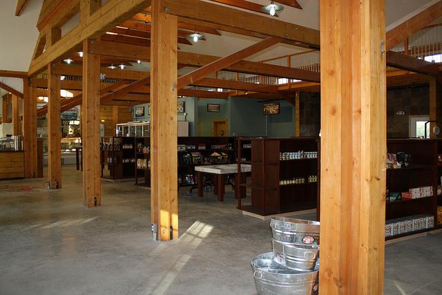 An inside look at Water Fresh Farm Marketplace, which will be open to the public beginning on January 5th.  Photo by Meghan Murdock.