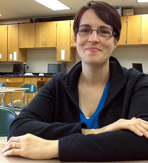 Chemistry teacher Devon Grilly is willing to share her iknowledge on the creation of elements to any student that is curious.