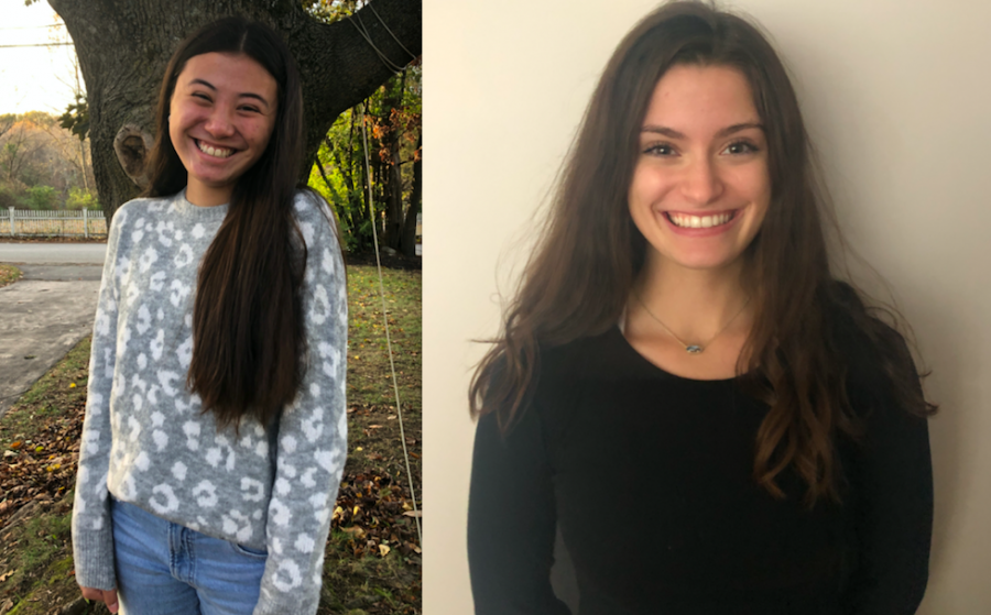 Seniors Caroline Flanagan(right) and Grace Prucher(left), like many, are embarking on their college journey this fall. With the pandemic altering the traditional application experience, they must modify their application processes. 