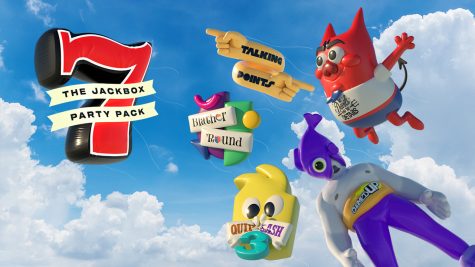 All of the Jackbox Party Pack 7 games shown in the form of ballons