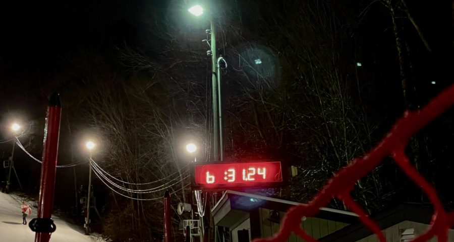 Photo: Time Clock on the Treeline