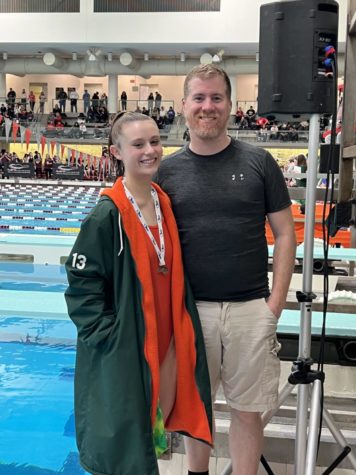 Weatherhead and coach at Division 1 States