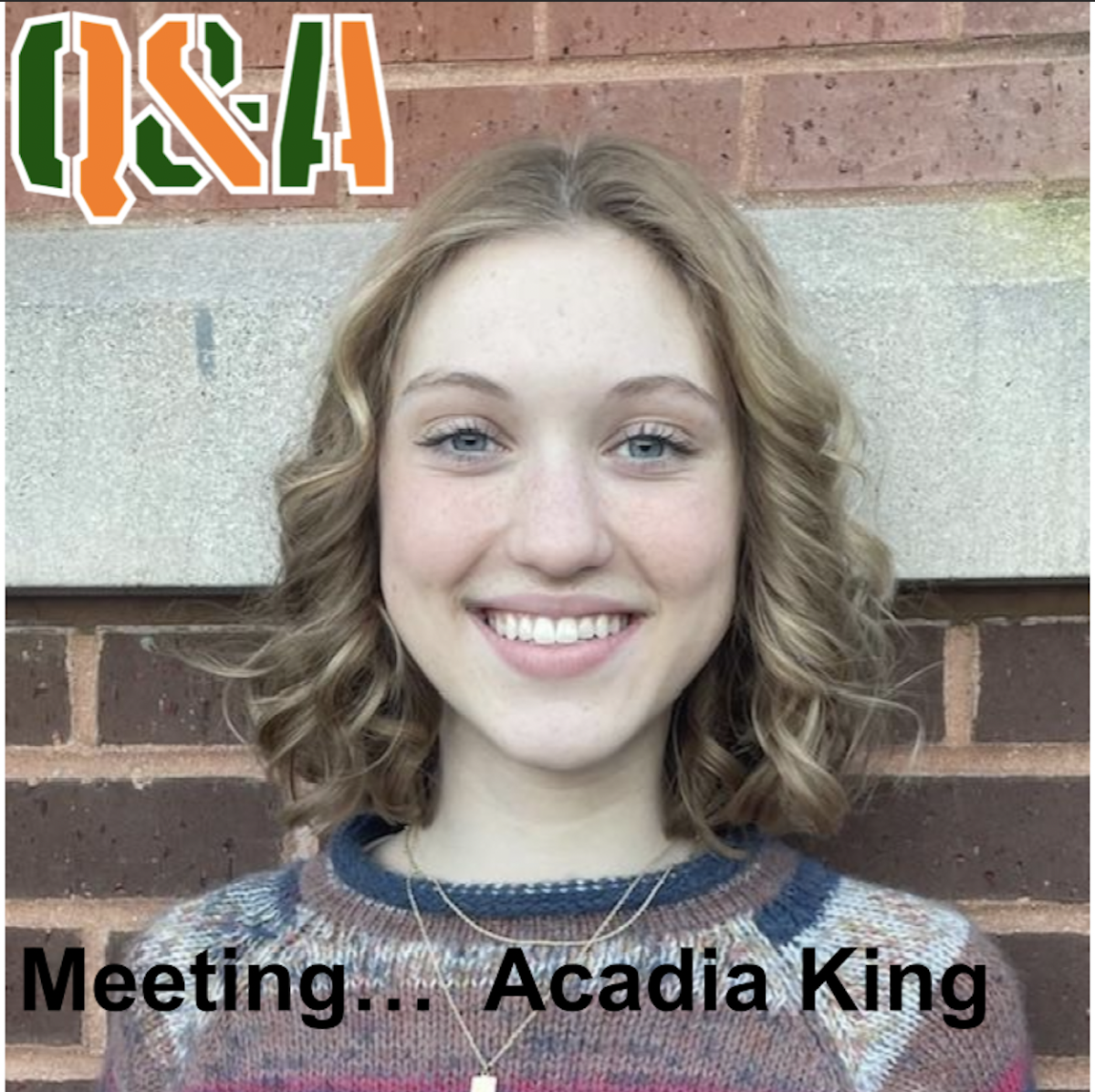 Meeting...Acadia King, 2027 Student and Actor