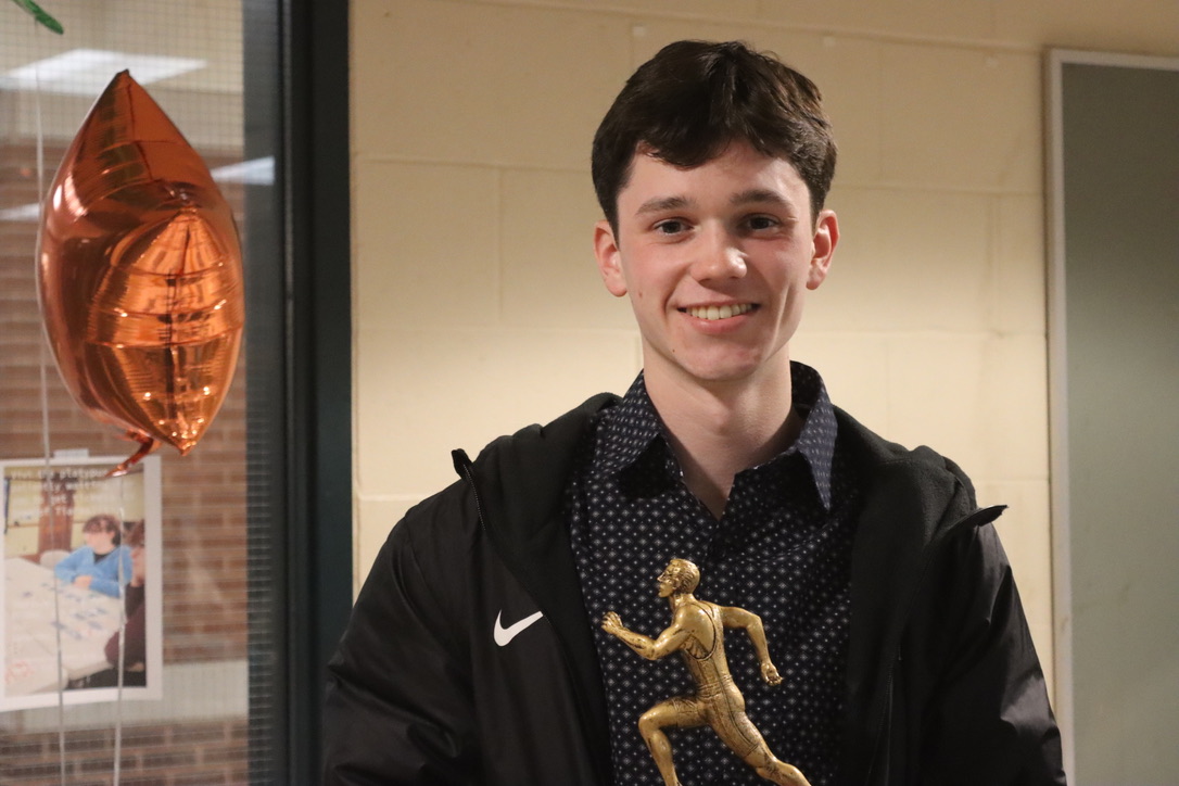 Junior Ethan Davan has been on the schools track and field team for three years and continues to put his best foot forward.