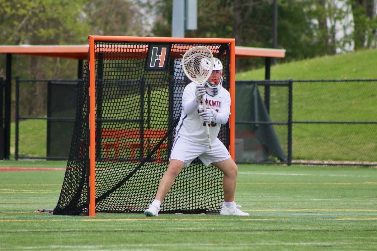 Burns captaining his crease during his Junior Year.